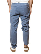 QB24 pantalone cotone indaco 0126178 COTONE-INDACO 