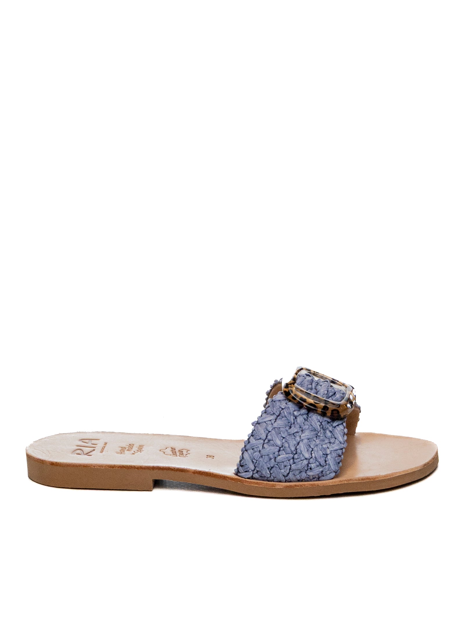 RIA MENORCA sandalo raphia celeste 40334 RAPHIA-ULTRAMAR 