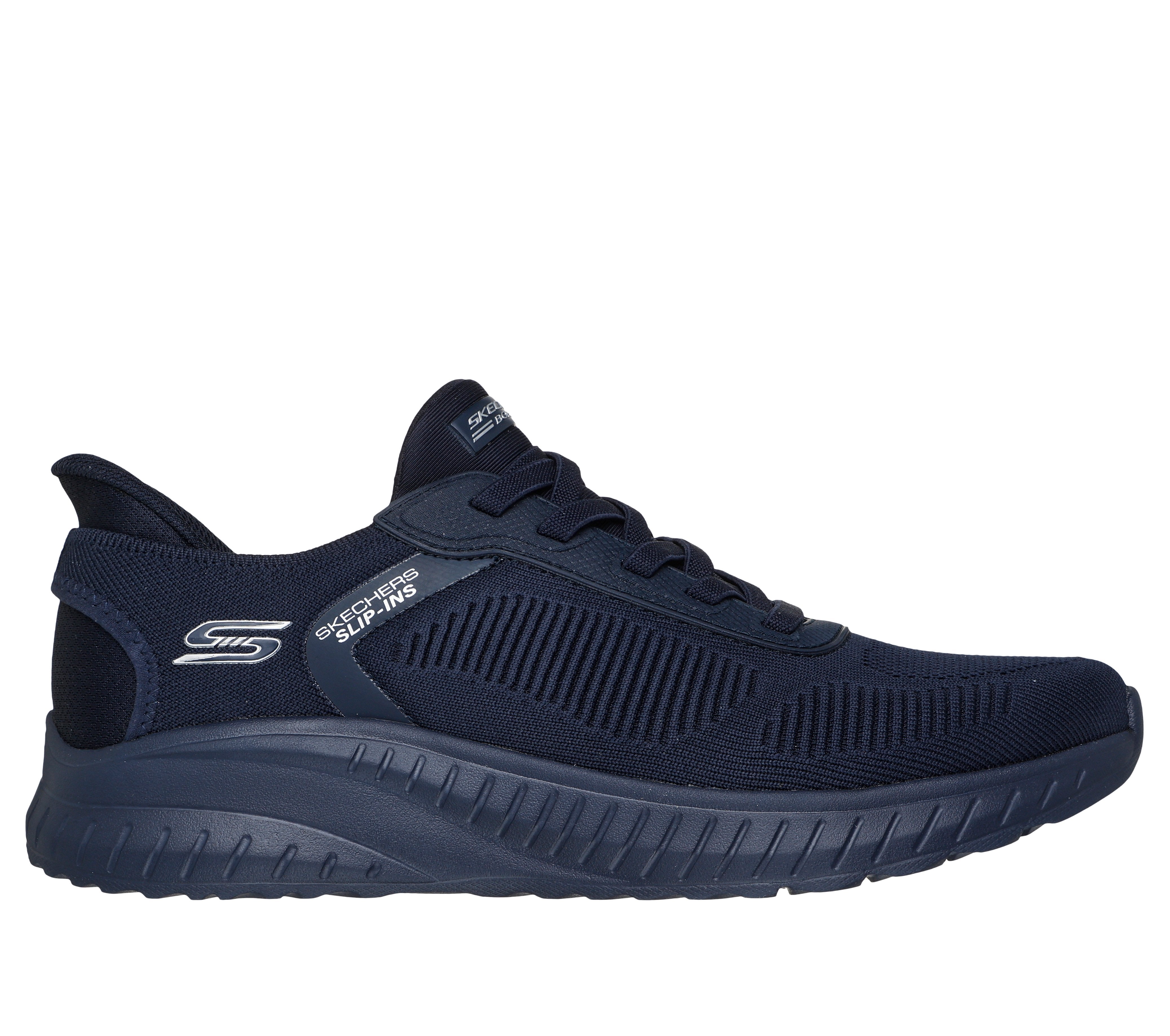 SKECHERS Sneaker bob squad slip ins blu 118312 BOB SQUAD CHAOS-DKNV 