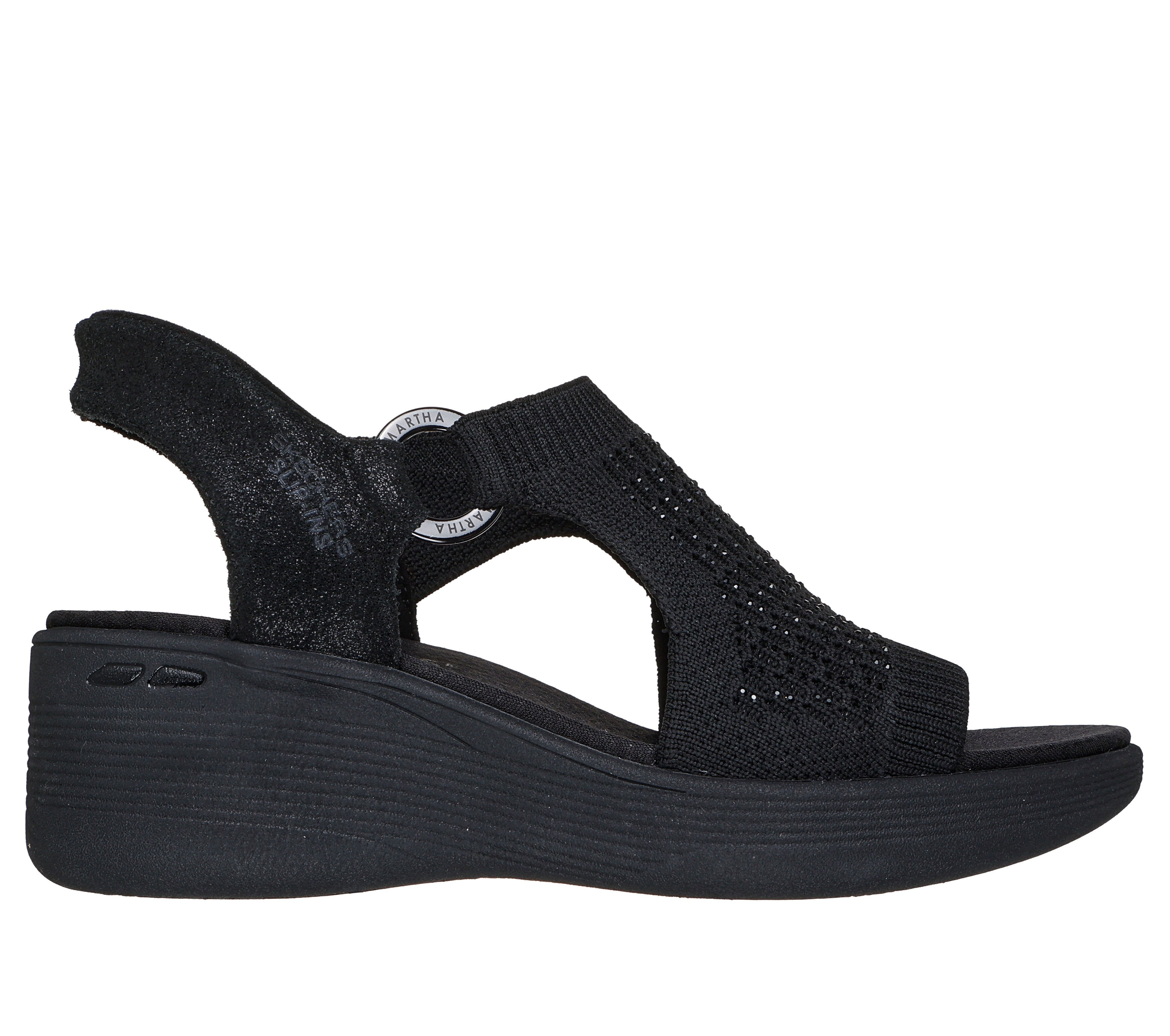SKECHERS Sandalo pier lite slip ins nero 188001 PIER LITE-BBK 