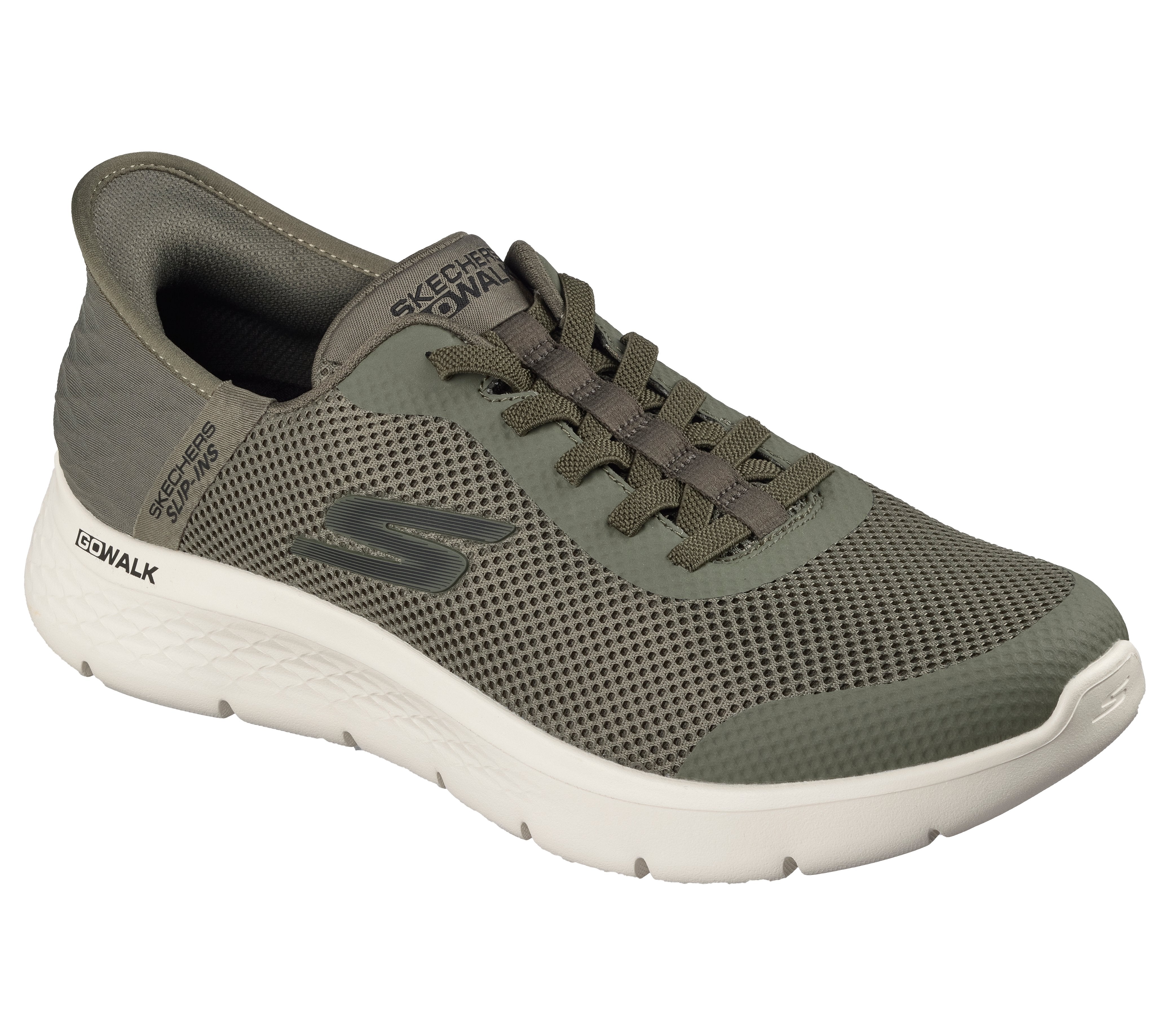 SKECHERS Sneaker go walk flex slip ins oliva 216324 GO WALK FLEX-OLBK 