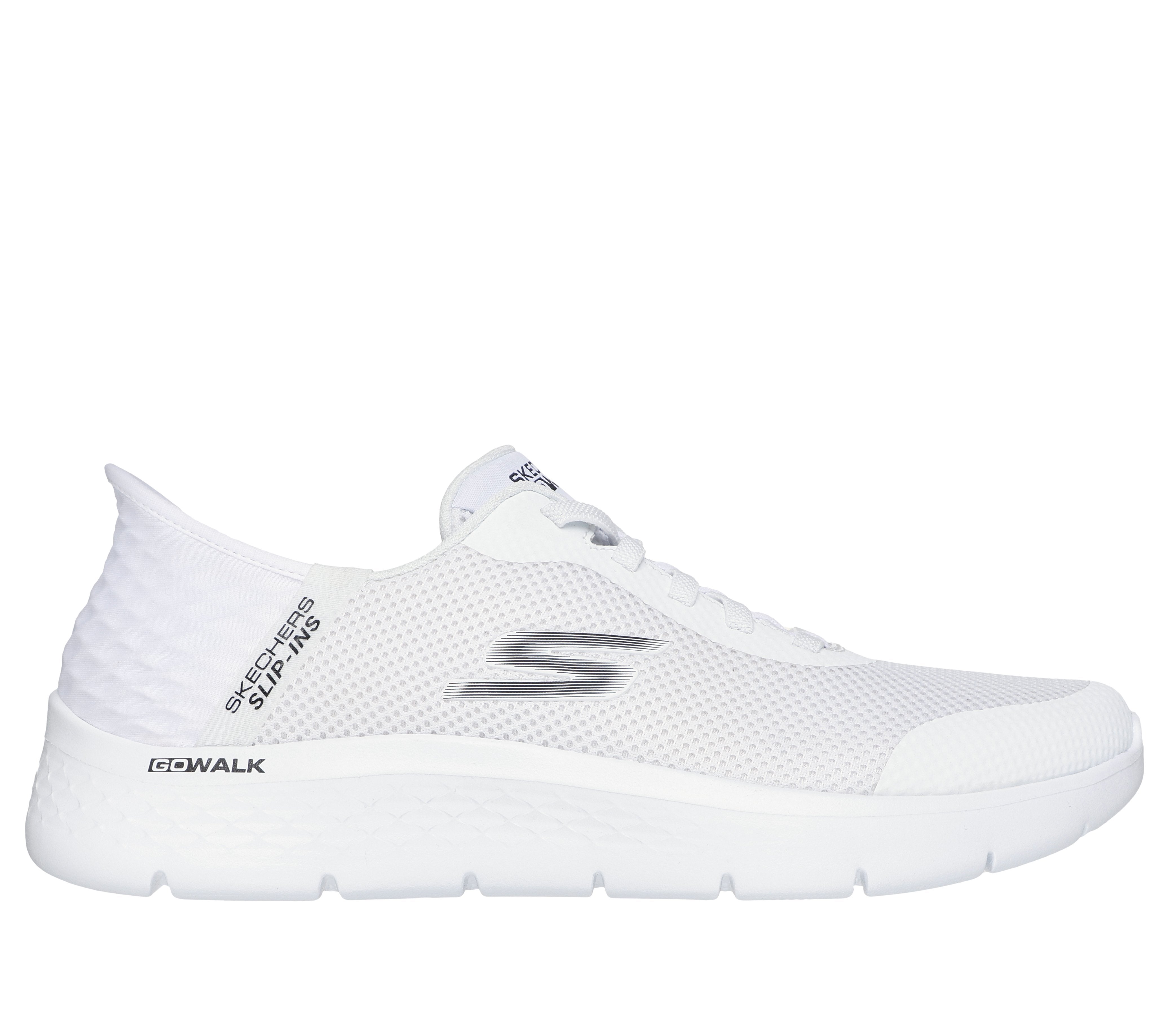 SKECHERS Sneaker go walk flex slip ins bianco 216324 GO WALK FLEX-WHT 