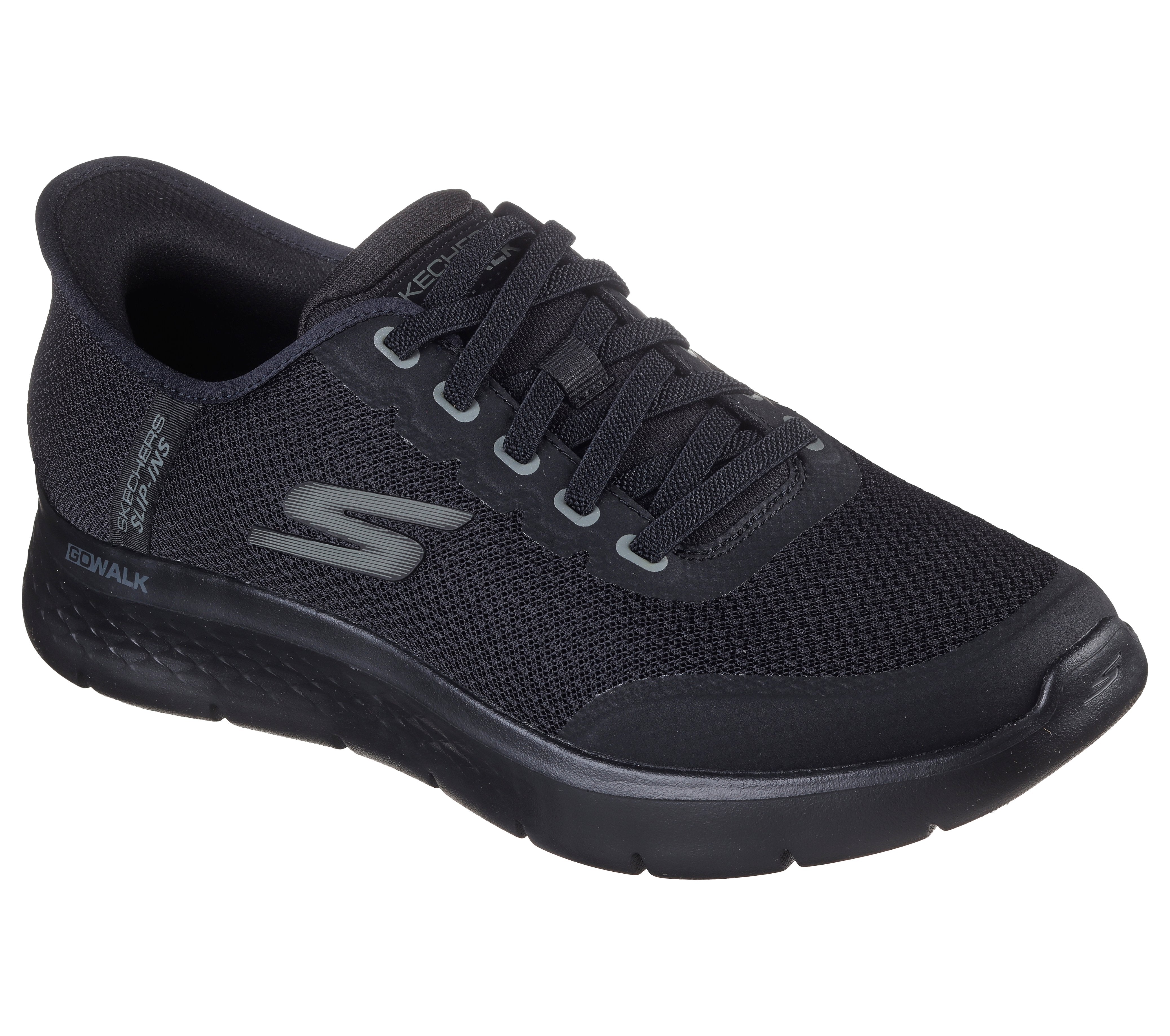 SKECHERS Slip on go walk flex slip ins nero 216332 GO WALK FLEX-BBK 