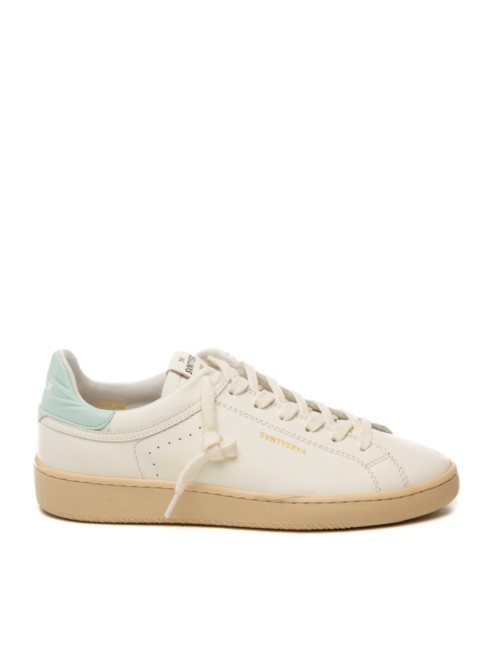 THE 76 Sneaker jump bianco/menta JUMP D PELLE-MINT 