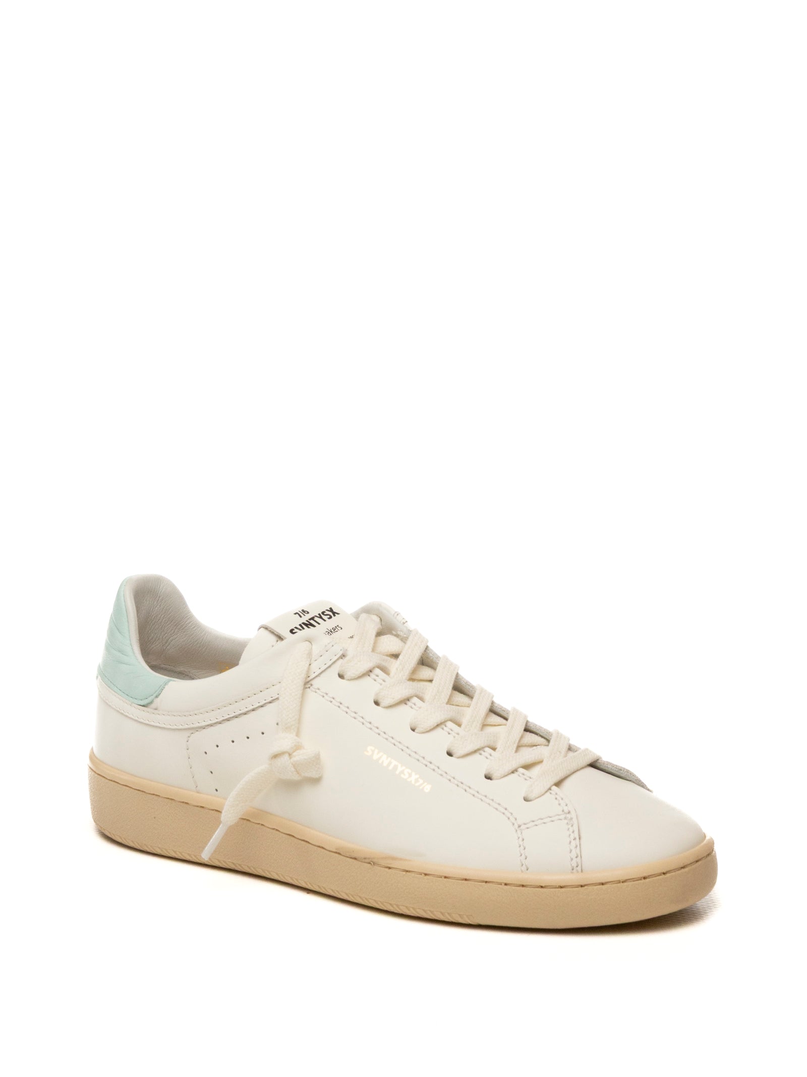 THE 76 Sneaker jump bianco/menta JUMP D PELLE-MINT 