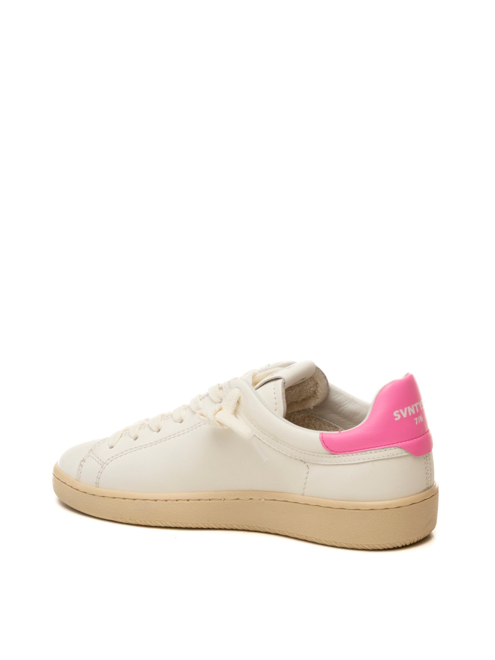 THE 76 Sneaker jump bianco/rosa JUMP D PELLE-WHI/FUXIA 
