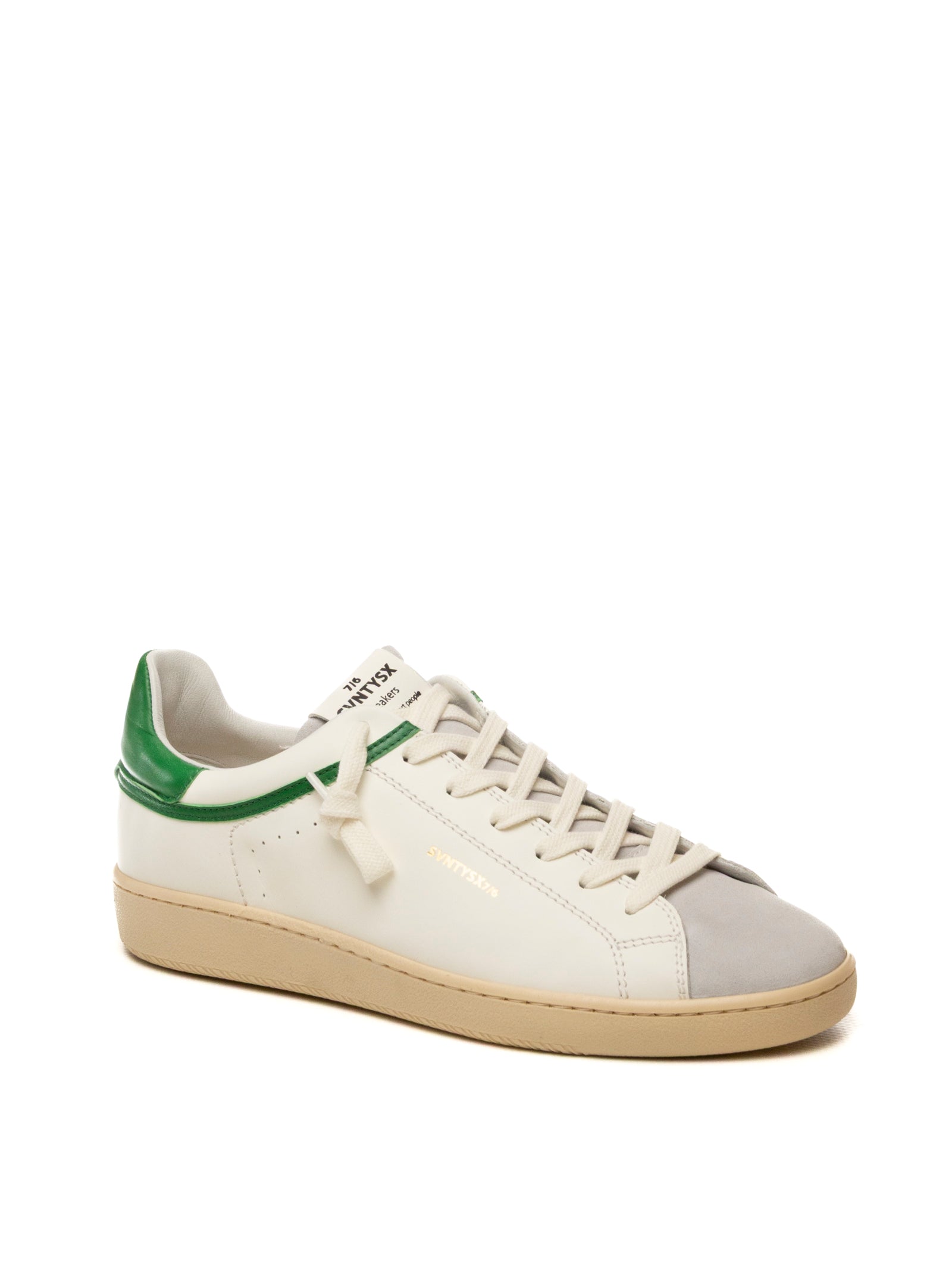 THE 76 Sneaker jump bianco/verde JUMP U PELLE-BIA/VER 