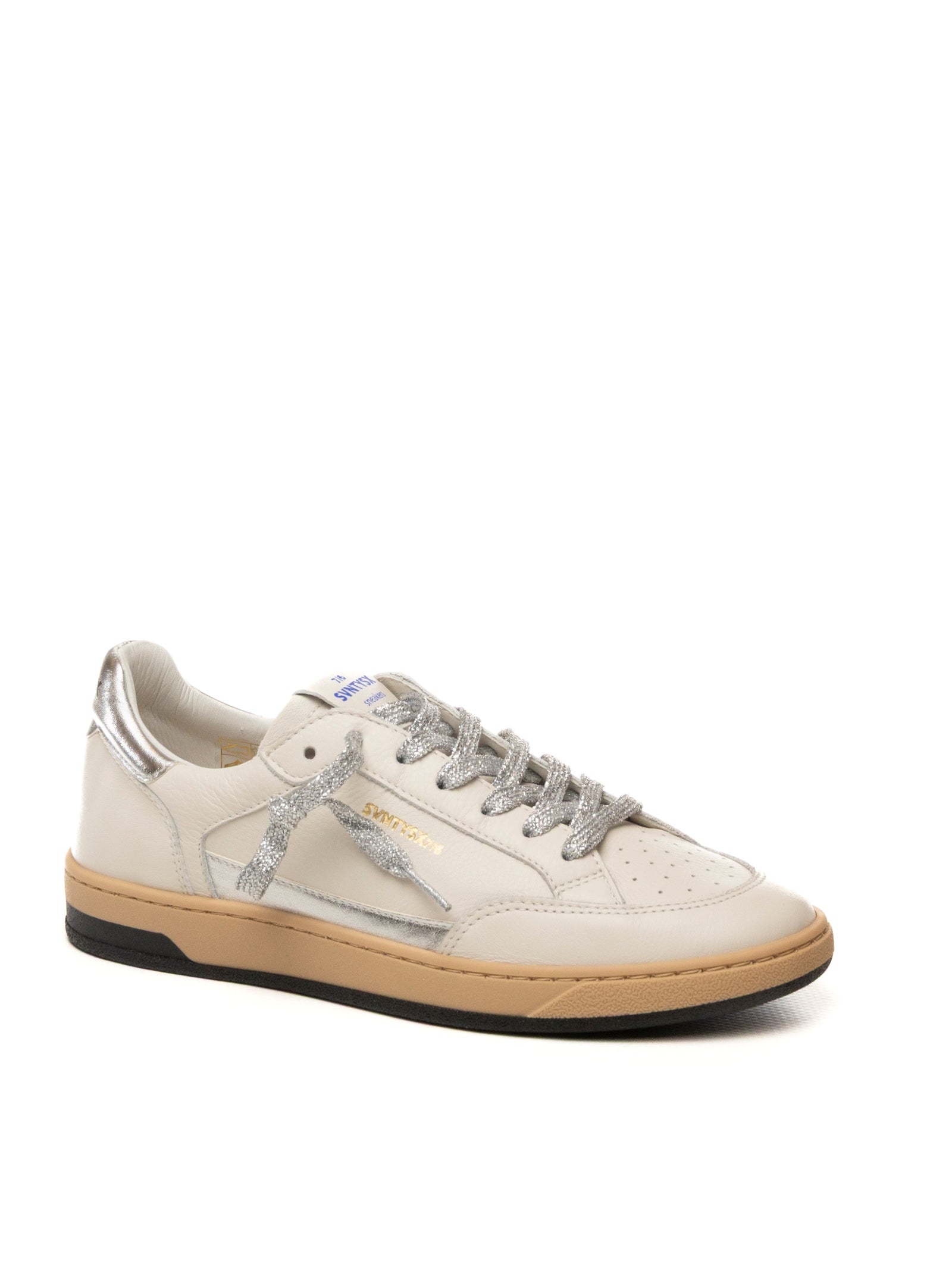 THE 76 Sneaker stay bianco/silver STAY D PELLE-WHI/SILV 