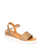 YUNA MARSELLA Sandalo pelle taupe FZ3-02 VIT-TAUPE 